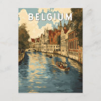 Ilustracion Bélgica Viaje de arte