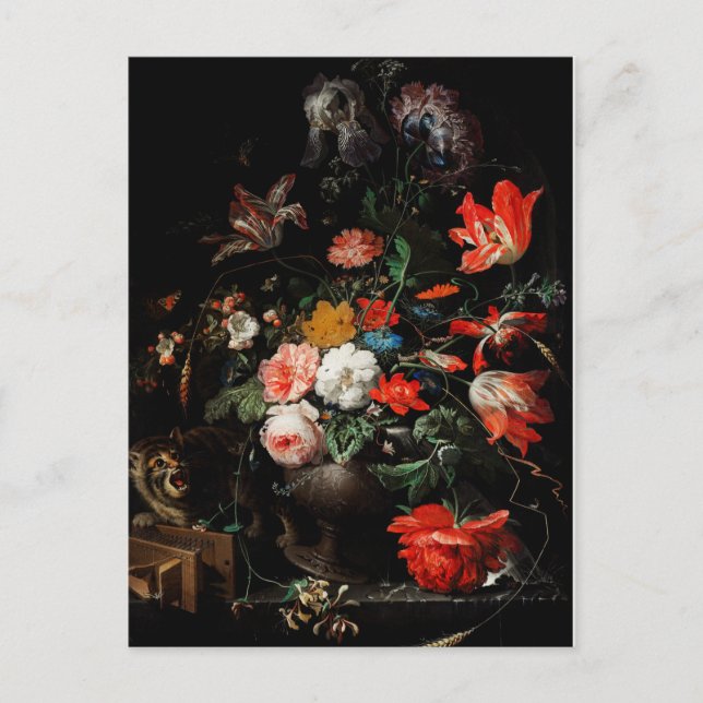 Postal Ilustracion botánico vintage (Anverso)