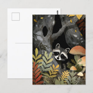 Postal Ilustracion caprichoso oculto