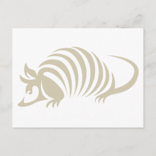 Postal Ilustracion Creativo Armadillo