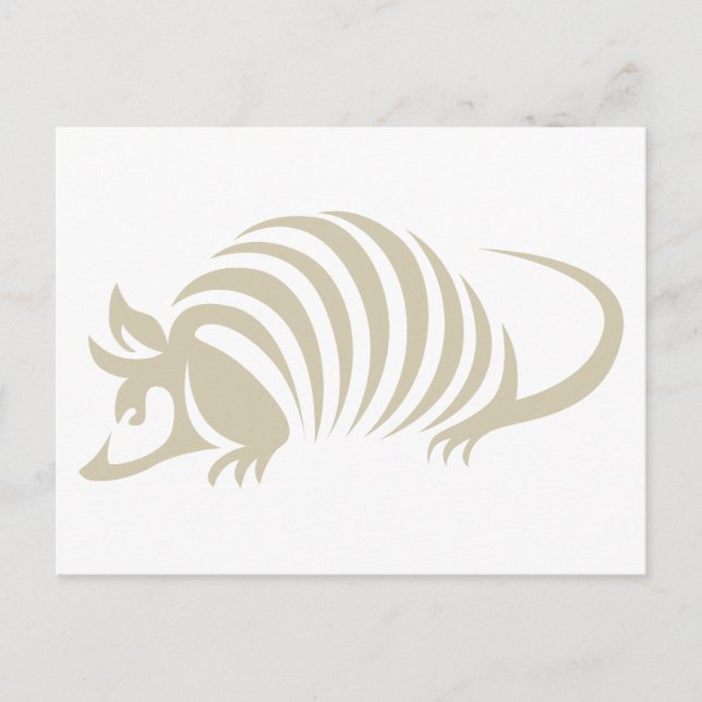 Postal Ilustracion Creativo Armadillo (Anverso)