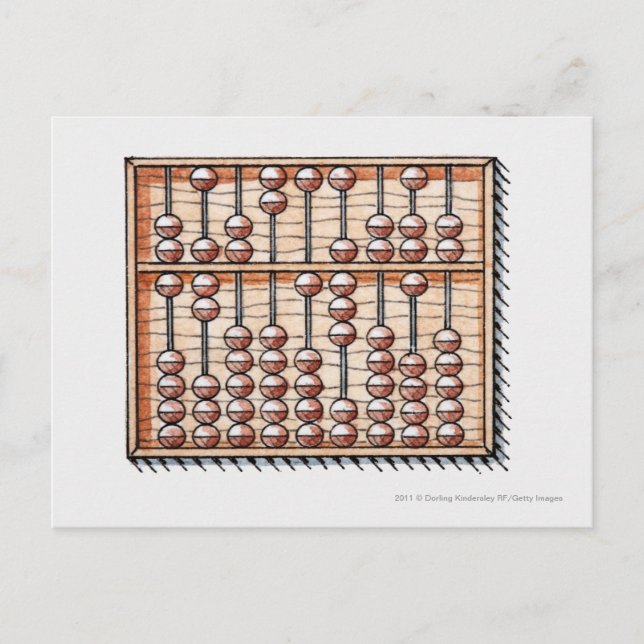 Postal Ilustracion de abaco (Anverso)