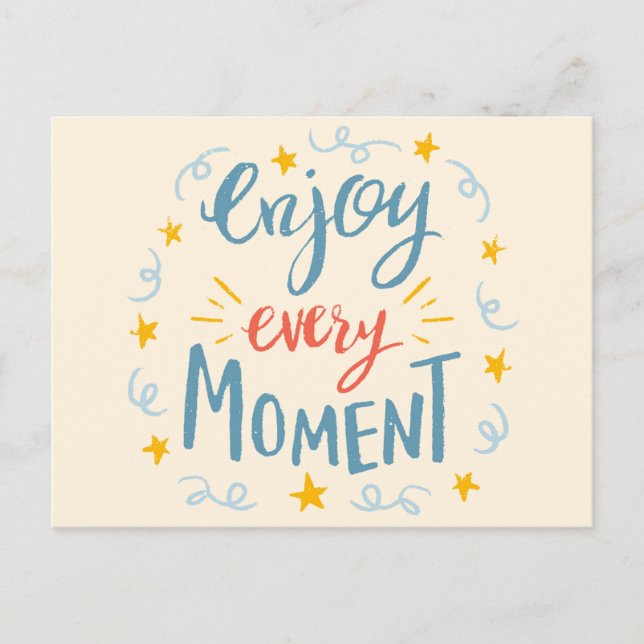 Postal ilustracion de acuarela de viaje de verano moderno (Anverso)