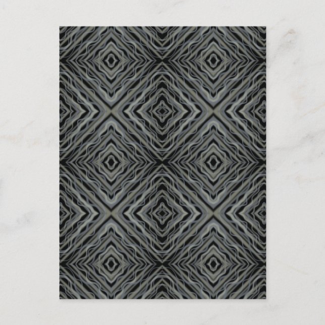 Postal Ilustración de arte abstracto moderno con ritmo pu (Anverso)