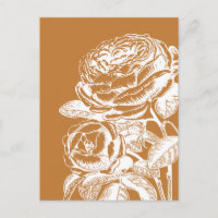 Ilustracion de arte de la línea floral en amarillo
