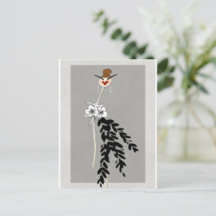 Postal Ilustración de Arte de Moda de Alta Costura Tarjet