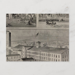 Postal Ilustracion de Bristol Connecticut