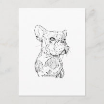 Ilustración de Bulldog Francés, Personalizada