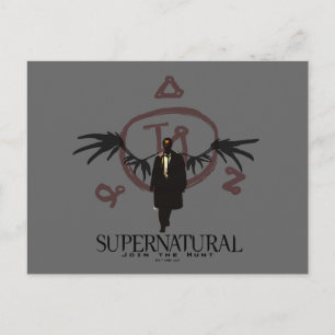 Postal Ilustracion de Castiel supernatural