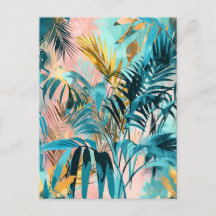 Ilustracion de color pastel de hojas