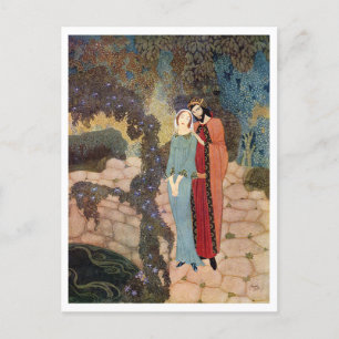 Postal Ilustracion de cosecha Edmund Dulac