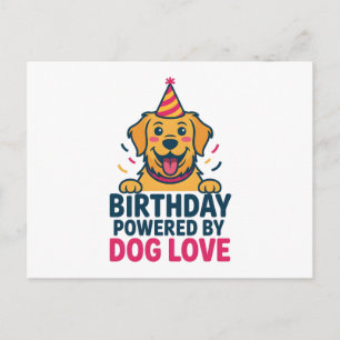Postal Ilustración de cumpleaños impulsada por el amor de