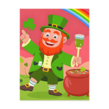 Ilustración de duende del día de San Patricio
