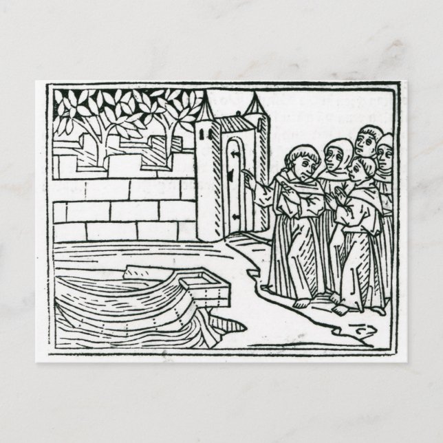 Postal Ilustracion de 'El viaje de San Brendan' (Anverso)