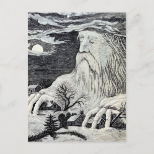 Postal ilustracion de época "Jack Frost"