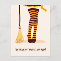 Ilustracion de Halloween "Vamos a reunirnos" Invit