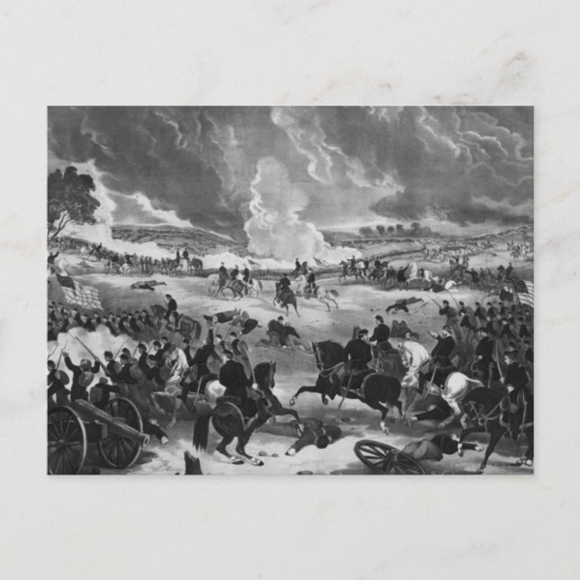 Postal Ilustracion de la batalla de Gettysburg (Anverso)