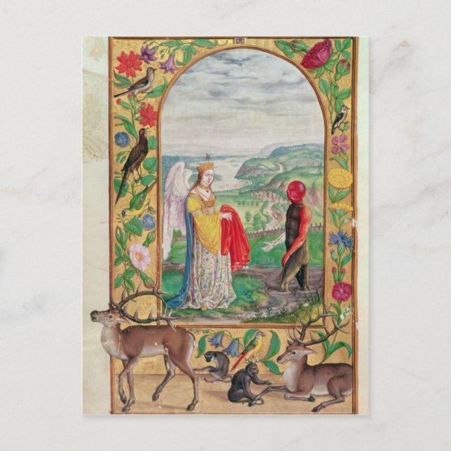 Postal Ilustracion de la cuarta parábola (Anverso)