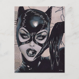 Postal Ilustración de la portada de Catwoman #50 Sozomaik