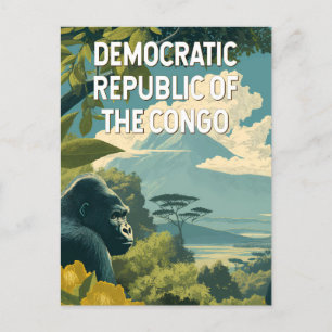 Postal Ilustracion de la República Democrática del Congo