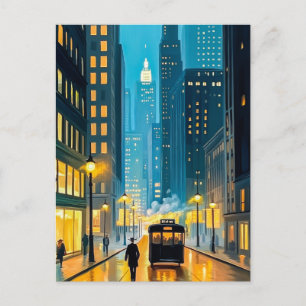 Postal Ilustración de la revista City Streets