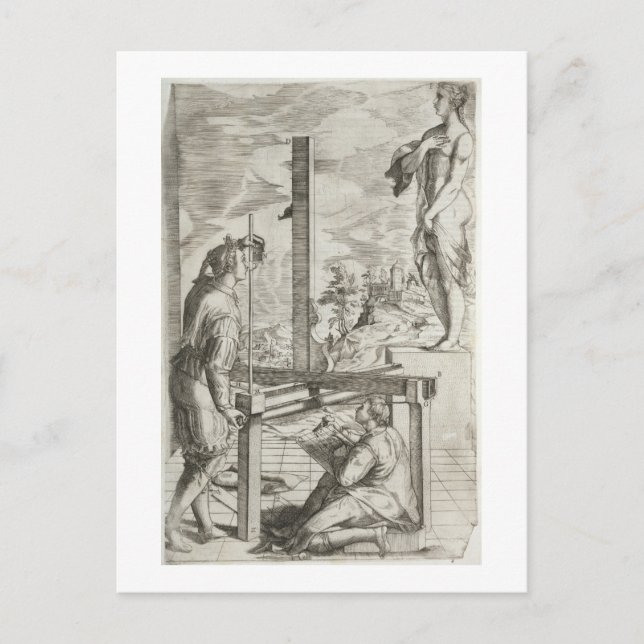 Postal Ilustracion de "Las dos reglas del prac" de Vignol (Anverso)
