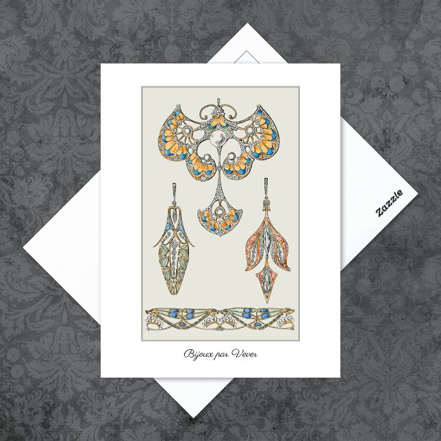 Postal Ilustracion de las joyas de Nouveau Henri Vever (Subido por el creador)