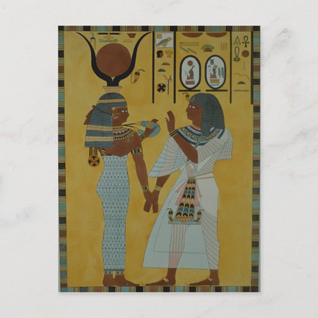 Postal Ilustracion de las tumbas del valle (Anverso)