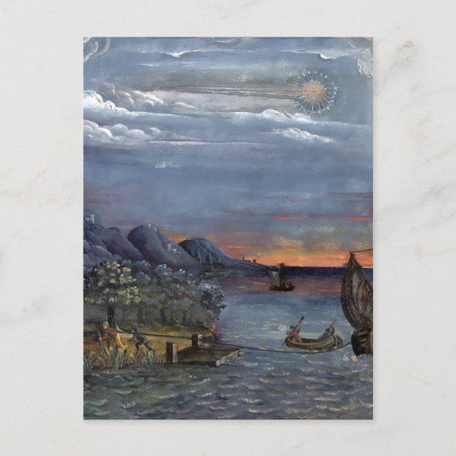 Postal Ilustracion de libros de cometas de época Argentum (Anverso)