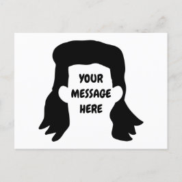 Postal Ilustracion de mensajes divertidos y personalizado