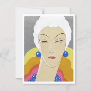 Postal Ilustracion de moda Art-Goût-Beauté (1928)