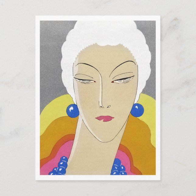 Postal Ilustracion de moda Art-Goût-Beauté (1928) (Anverso)