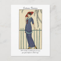 Ilustracion de moda Barbier Costumes Parisiens