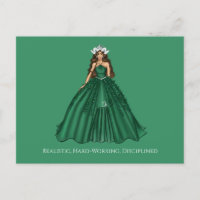 Ilustración de moda de diosa Capricornio femenina