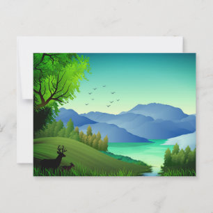 Postal Ilustracion de paisajes naturales 46855