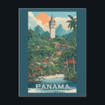 Postal Ilustracion de Panamá<br><div class="desc">Ver mi tienda para más artículos en Panamá.</div>