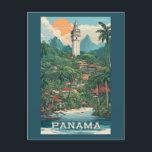 Postal Ilustracion de Panamá<br><div class="desc">Ver mi tienda para más artículos en Panamá.</div>