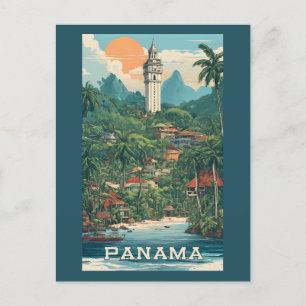 Postal Ilustracion de Panamá