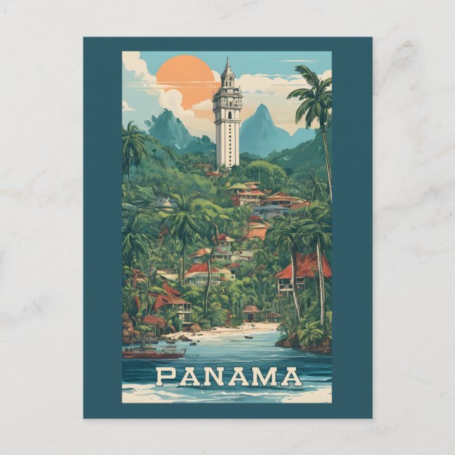 Postal Ilustracion de Panamá (Anverso)