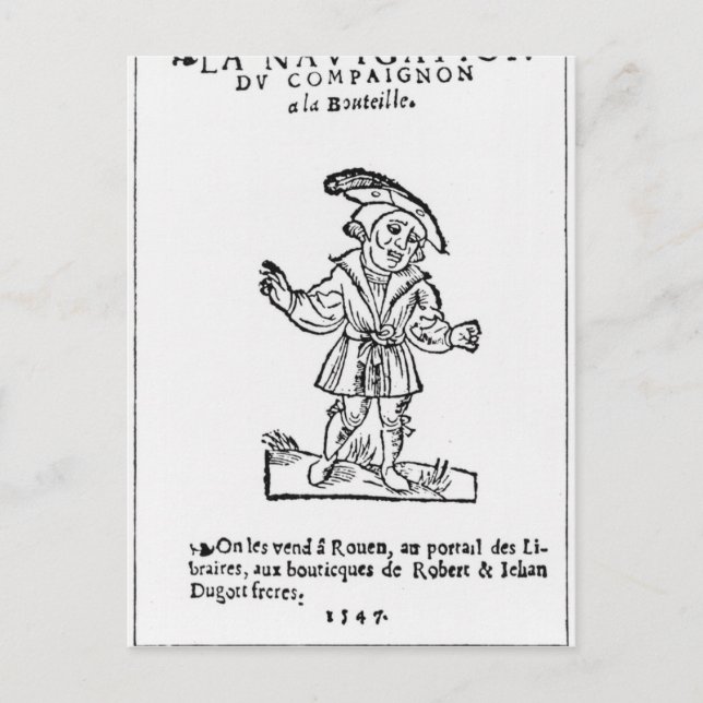 Postal Ilustracion de 'Pantagruel' (Anverso)