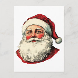 Postal ilustración de Papá Noel