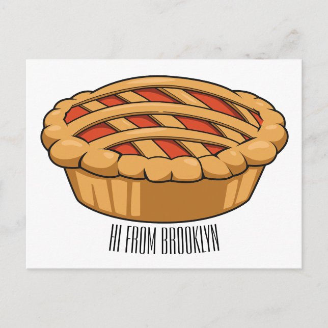 Postal Ilustracion de personalizado circular (Anverso)