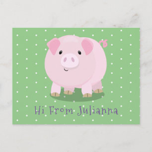 Postal Ilustracion de personalizado de costillar de cacer