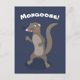 Postal Ilustracion de personalizado de mongosis suave