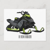 Ilustracion de personalizado para motos de nieve