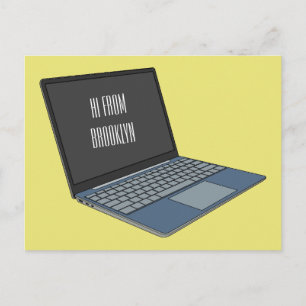 Postal Ilustracion de personalizado para portátiles
