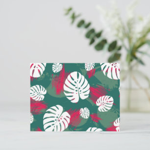 Postal Ilustracion de planta tropical
