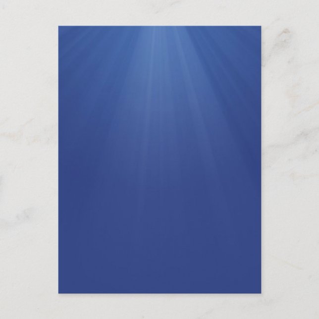 Postal Ilustracion De Rayos Azules (Anverso)