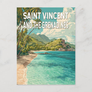 Postal Ilustración de San Vicente y las Granadinas