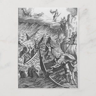 Postal Ilustracion de 'The Aeneid' de Virgil